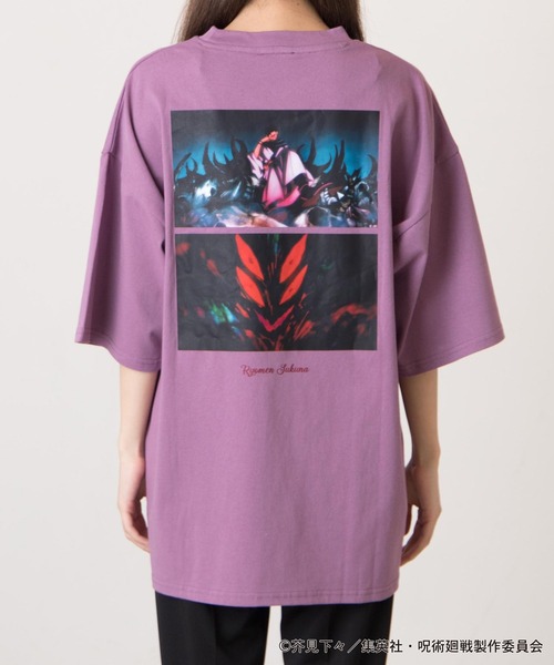 呪術廻戦(ジュジュツカイセン)の「∴WEGO/呪術廻戦コラボ宿儺TEE(Tシャツ/カットソー・メンズ・ダークグレー/パープル系その他・MEDIUM/LARGE)」の16枚目の写真