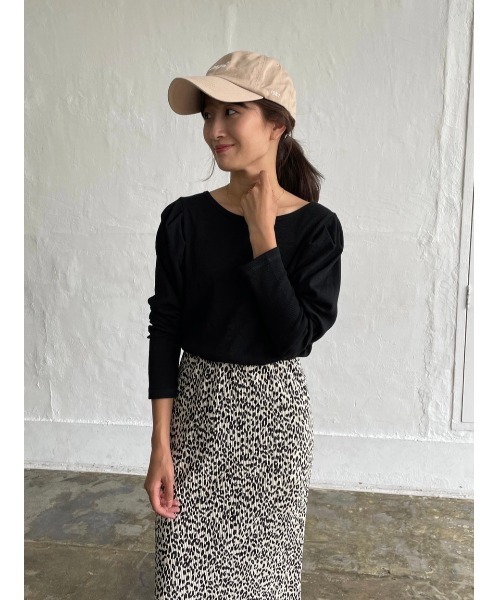 DAIS-Y（デイジー）の「ハニカムテレコパワショルプルオーバー（Tシャツ/カットソー・レディース・イエロー/アイボリー/ブラック・FREE）」の8枚目の写真