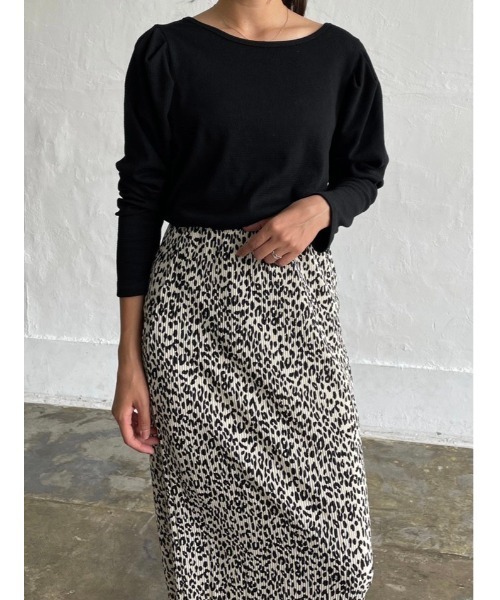 DAIS-Y（デイジー）の「ハニカムテレコパワショルプルオーバー（Tシャツ/カットソー・レディース・イエロー/アイボリー/ブラック・FREE）」の9枚目の写真