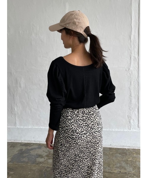 DAIS-Y（デイジー）の「ハニカムテレコパワショルプルオーバー（Tシャツ/カットソー・レディース・イエロー/アイボリー/ブラック・FREE）」の10枚目の写真