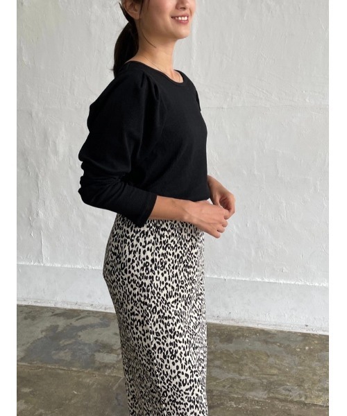 DAIS-Y（デイジー）の「ハニカムテレコパワショルプルオーバー（Tシャツ/カットソー・レディース・イエロー/アイボリー/ブラック・FREE）」の12枚目の写真