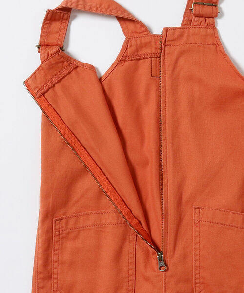 B:MING by BEAMS（ビーミングバイビームス）の「LEE / ジップ オーバーオール（110~150cm）（サロペット/オーバーオール・キッズ・オリーブ/オレンジ・130/150/140/120/110）」の7枚目の写真