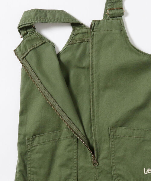 B:MING by BEAMS（ビーミングバイビームス）の「LEE / ジップ オーバーオール（110~150cm）（サロペット/オーバーオール・キッズ・オリーブ/オレンジ・130/150/140/120/110）」の10枚目の写真
