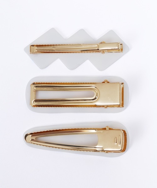 WC（ダブル シー）の「3Pフラッグチェッククリップ（バレッタ/ヘアクリップ・レディース・サックスブルー/グリーン/パープル・FREE）」の14枚目の写真