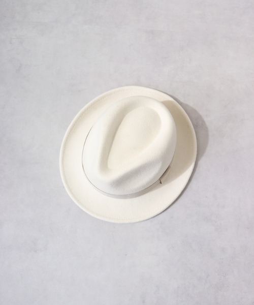 Sense of Grace（センスオブグレース）の「THE FELT HAT ウールフェルトハット 小さいサイズ / 大きいサイズ（ハット・メンズ・ブラック/ライトグレー/アイボリー/チャコールグレー/ダークベージュ/レッド/オリーブ/ダークブラウン/ネイビー/カーキ/ベージュ/アッシュ/プラム・FREE/S/XL）」の16枚目の写真