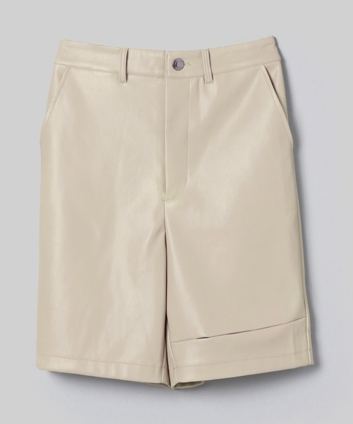 JEANASIS（ジーナシス）の「ビーガンレザースリットショートパンツ/239821（その他パンツ）」 WEAR