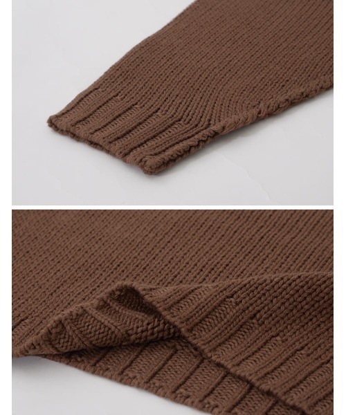 Re:EDIT(リエディ)の「アウトリンキングクロップドニットプルオーバー(ニット/セーター・レディース・ブラック/ブラウン/ピンク/グリーン/アイボリー・MEDIUM/LARGE)」の21枚目の写真