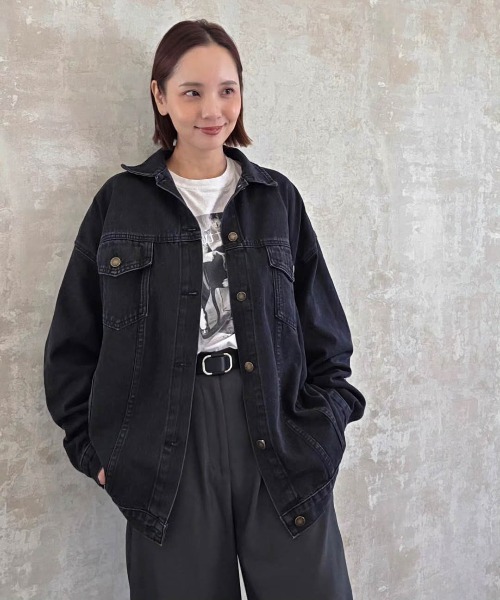 セール】ビックシルエットデニムジャケット（デニムジャケット
