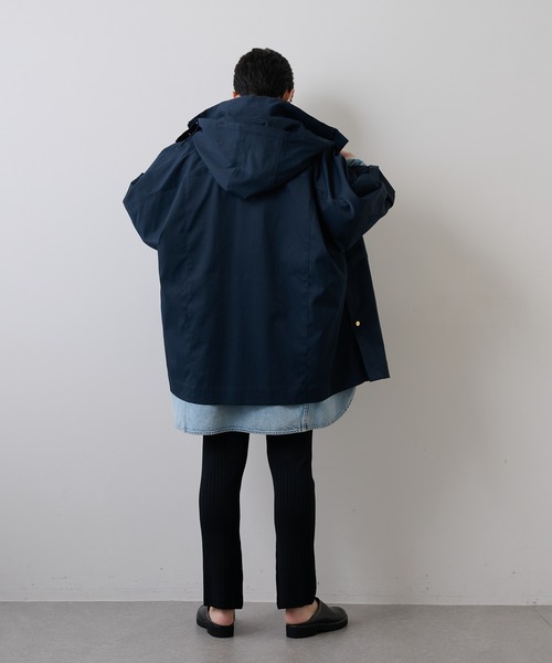 Whim Gazette（ウィムガゼット）の「【THE PAUSE】ポンチョコート（ポンチョ・レディース・カーキ/ネイビー/ベージュ・FREE）」の14枚目の写真