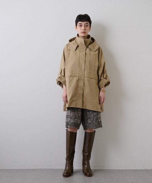 Whim Gazette（ウィムガゼット）の「【THE PAUSE】ポンチョコート（ポンチョ・レディース・カーキ/ネイビー/ベージュ・FREE）」の21枚目の写真