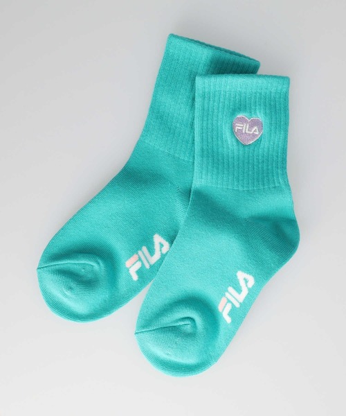 FILA（フィラ）の「【FILA】ハートモチーフクォーターソックス3点セット（ソックス/靴下・キッズ・ブルー・M/L）」の5枚目の写真