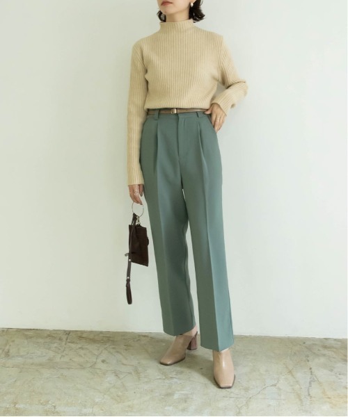 RANDA(ランダ)の「センタープレスカラーパンツ(その他パンツ・レディース・パープル/ベージュ/グリーン・0/1)」の13枚目の写真