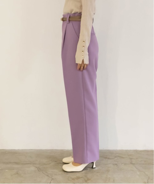 RANDA(ランダ)の「センタープレスカラーパンツ(その他パンツ・レディース・パープル/ベージュ/グリーン・0/1)」の5枚目の写真
