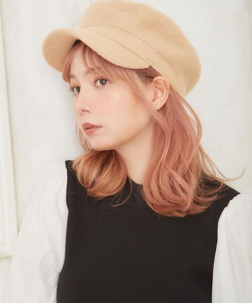 INGNI（イング）の「ウールキャスケット（ハット・レディース・ブラック/モカ/ベージュ・ONE SIZE）」の12枚目の写真