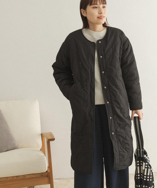 FORK&SPOON（フォークアンドスプーン）の「FORK&SPOON　リバーシブルボアロングコート（ノーカラージャケット・レディース・ホワイト系その他/ブルー系その他・ONE）」の7枚目の写真