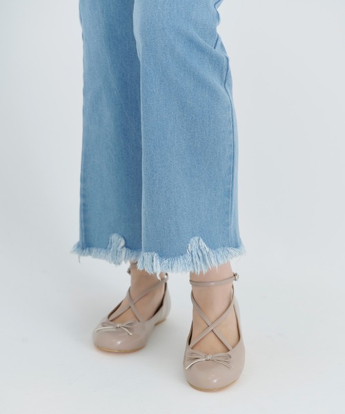 TINA：JOJUN（ティーナジョジュン）の「バレエ シューズ TINA：JOJUN（バレエシューズ・レディース・ブラック/アイボリー/キャメル/ピンクベージュ・S/M/L）」の4枚目の写真