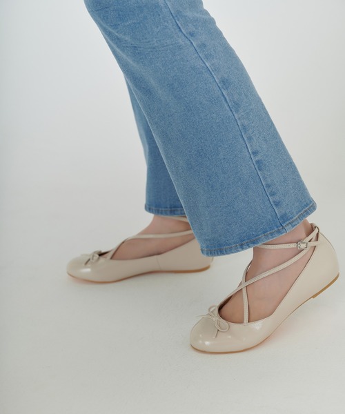 TINA：JOJUN（ティーナジョジュン）の「バレエ シューズ TINA：JOJUN（バレエシューズ・レディース・ブラック/アイボリー/キャメル/ピンクベージュ・S/M/L）」の18枚目の写真