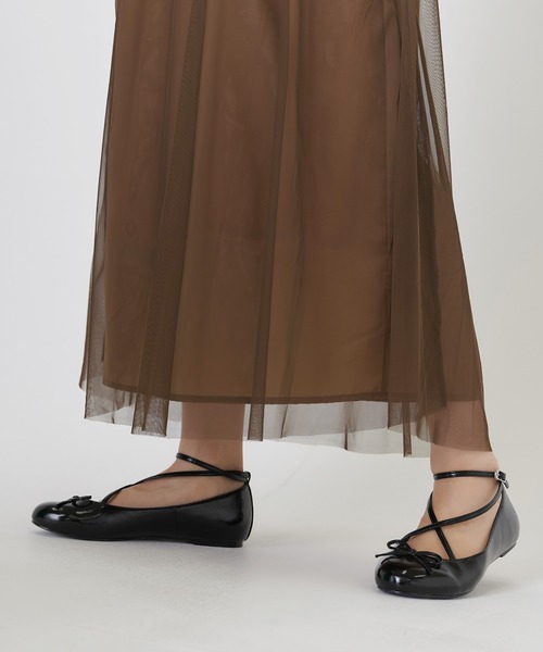 TINA：JOJUN（ティーナジョジュン）の「バレエ シューズ TINA：JOJUN（バレエシューズ・レディース・ブラック/アイボリー/キャメル/ピンクベージュ・S/M/L）」の9枚目の写真