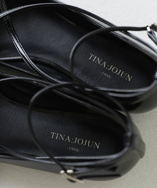 TINA：JOJUN（ティーナジョジュン）の「バレエ シューズ TINA：JOJUN（バレエシューズ・レディース・ブラック/アイボリー/キャメル/ピンクベージュ・S/M/L）」の8枚目の写真