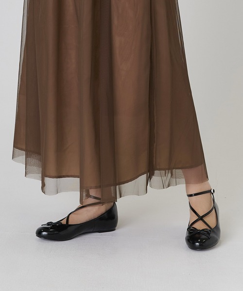 TINA：JOJUN（ティーナジョジュン）の「バレエ シューズ TINA：JOJUN（バレエシューズ・レディース・ブラック/アイボリー/キャメル/ピンクベージュ・S/M/L）」の7枚目の写真