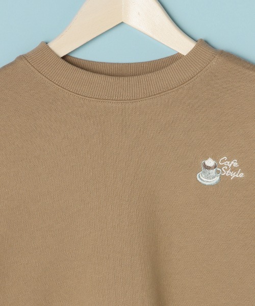 Lindsay（リンジィ）の「サイドリボン胸刺しゅうアソートトレーナー（スウェット・キッズ・モカ/アイボリー/ピンク/ブルーグレー・L/M/S）」の10枚目の写真