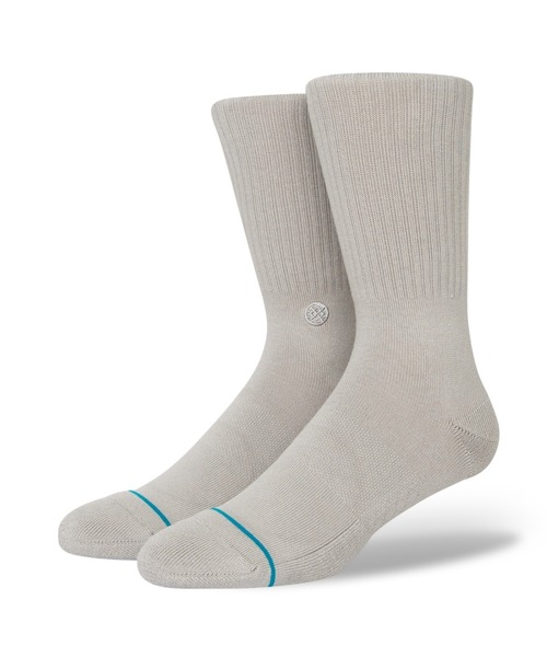 STANCE(スタンス)の「【STANCE / スタンス】ICON / ワンポイントソックス(ソックス/靴下・メンズ・ブラック×ホワイト/ホワイト/ダークネイビー/グリーン/レッド/スモークピンク/ピンク/グレー/ブラウン/ライトグレー/ローズ/ヘザーグレー/オレンジ・SMALL/LARGE)」の5枚目の写真