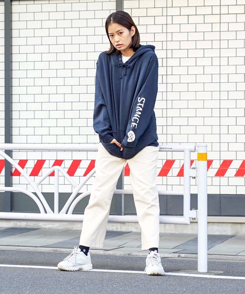 STANCE(スタンス)の「【STANCE / スタンス】ICON / ワンポイントソックス(ソックス/靴下・メンズ・ブラック×ホワイト/ホワイト/ダークネイビー/グリーン/レッド/スモークピンク/ピンク/グレー/ブラウン/ライトグレー/ローズ/ヘザーグレー/オレンジ・SMALL/LARGE)」の19枚目の写真