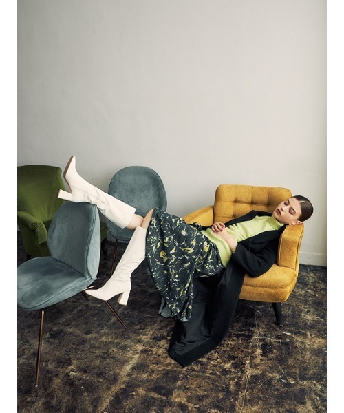 EIMY ISTOIRE（エイミーイストワール）の「ロングスリムチェスターコート（チェスターコート・レディース・ホワイト/ブルー/ピンク/ブラック/グリーン系その他2/ベージュ/イエロー・MEDIUM/SMALL）」の16枚目の写真