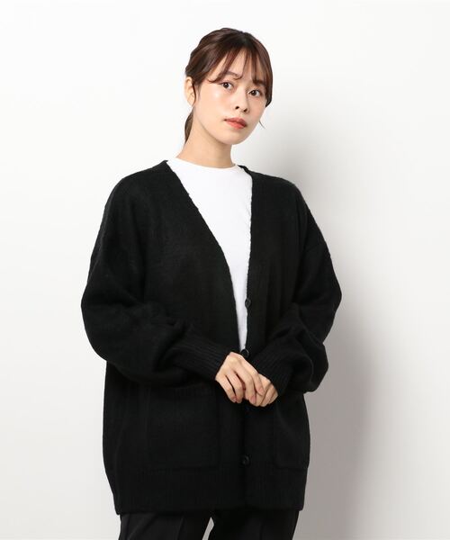 kutir（クティール）の「もちもちVネックカーディガン（カーディガン/ボレロ・レディース・オレンジ/ベージュ/ブラック/マスタード・FREE）」の2枚目の写真