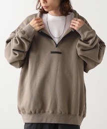 FOG ESSENTIALS（エフオージーエッセンシャルズ）の「FOG ESSENTIALS/エッセンシャルズ FOG BACK LOGO HALF ZIP SWEAT ハーフジップ スウェット 裏起毛 シリコン バックプリント ロゴ オーバーサイズ（スウェット）」