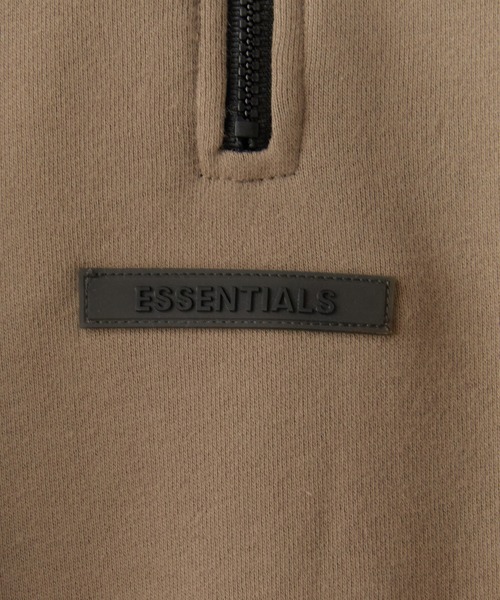 FOG ESSENTIALS(エフオージーエッセンシャルズ)の「FOG ESSENTIALS/エッセンシャルズ FOG BACK LOGO HALF ZIP SWEAT ハーフジップ スウェット 裏起毛 シリコン バックプリント ロゴ オーバーサイズ(スウェット・メンズ・ブラック/モスグリーン/グレイッシュベージュ/クリーム・S/M/L/XL)」の8枚目の写真