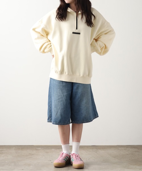 Fog Essentials ショーツ　ハーフパンツ　ブルーグレーロゴ裏起毛 楽天市場】フィアオブゴッド fog essentials ショートパンツ