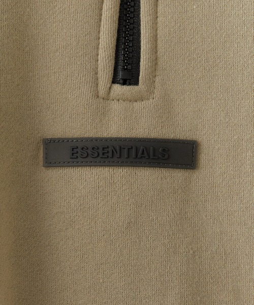 FOG ESSENTIALS(エフオージーエッセンシャルズ)の「FOG ESSENTIALS/エッセンシャルズ FOG BACK LOGO HALF ZIP SWEAT ハーフジップ スウェット 裏起毛 シリコン バックプリント ロゴ オーバーサイズ(スウェット・メンズ・ブラック/モスグリーン/グレイッシュベージュ/クリーム・S/M/L/XL)」の7枚目の写真
