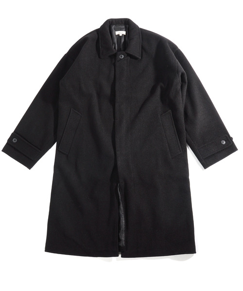 neos(ネオス)の「【neos -addictive design-】ルーズシルエット メルトン ステンカラー ロング コート(ステンカラーコート・メンズ・ブラック/クリーム/グレー系その他/キャメル・MEDIUM/LARGE/X-LARGE)」の22枚目の写真