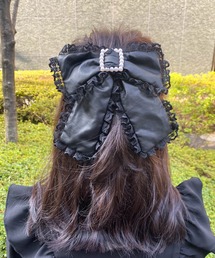 フェイクレザーBIGリボンバレッタ