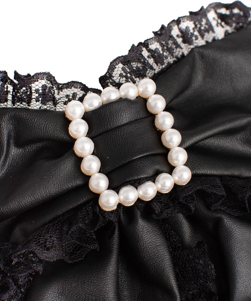 ROJITA（ロジータ）の「フェイクレザーBIGリボンバレッタ（バレッタ/ヘアクリップ・レディース・ブラック系その他・FREE）」の9枚目の写真