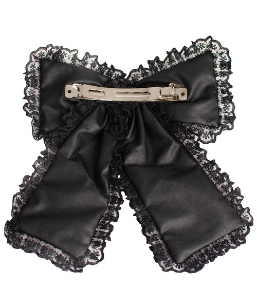 ROJITA（ロジータ）の「フェイクレザーBIGリボンバレッタ（バレッタ/ヘアクリップ・レディース・ブラック系その他・FREE）」の13枚目の写真