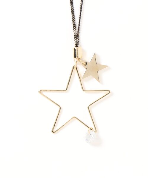 Three Four Time(スリーフォータイム)の「スタースライドネックレス(ネックレス・レディース・ブラック・FREE)」の3枚目の写真