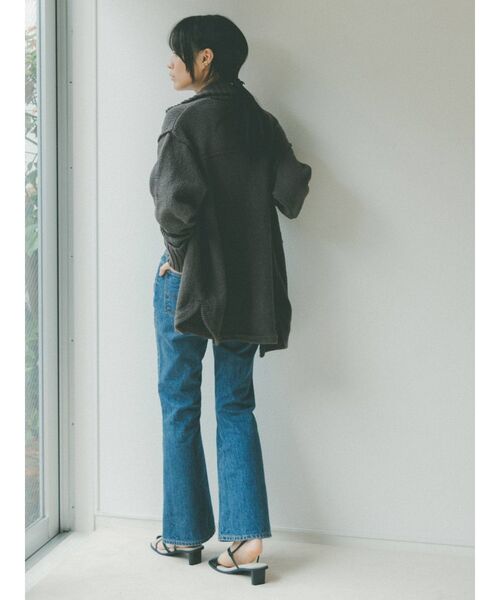 Ungrid（アングリッド）の「ハイウエストスリムフレアデニム（デニムパンツ・レディース・インディゴブルー・24inch/25inch/26inch）」の5枚目の写真