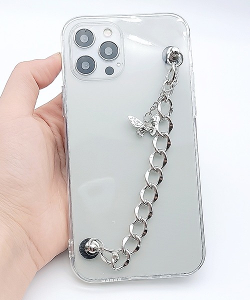 Darich ホワイト スマホケース チェーン付き　新品未使用　定価7,920円 iPhoneチェーンケース】iPhoneケース チェーンケース/カバー TPU