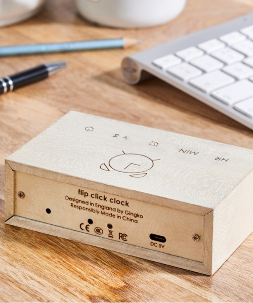 BIRTHDAY BAR（バースデイバー）の「フリップクリッククロック Flip Click Clock（置時計・レディース・ホワイト/ブラック/ブラウン・フリー）」の7枚目の写真