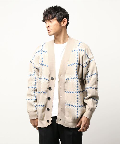 RINGS チェックニットカーデ（カーディガン/ボレロ）｜JUGLANS（ユグランス）