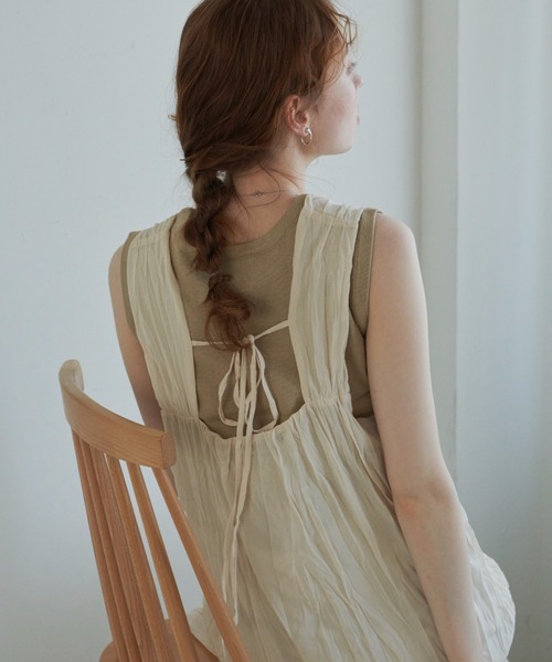 hinari（ヒナリ）の「カラーニットタンク（その他トップス・レディース・ベージュ/ブラウン/アイボリー/テラコッタ・FREE）」の15枚目の写真