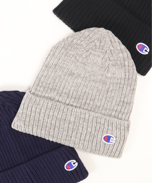 Champion（チャンピオン）の「チャンピオン ニット帽 リブ 折り返し（ニットキャップ/ビーニー・メンズ・ブラック/ネイビー/ブラック系その他/ホワイト/グレー・FREE）」の4枚目の写真