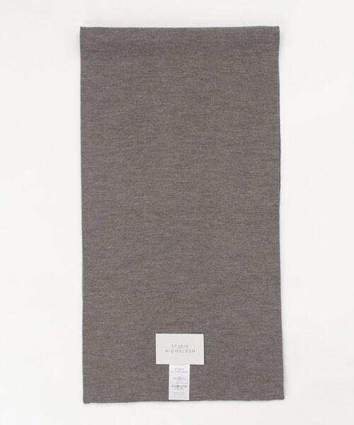 STUDIO NICHOLSON LINO COMPACT MERINO RIB SCARF Studio Nicholson