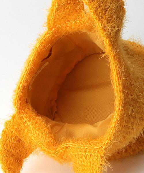 BEAUTY&YOUTH UNITED ARROWS（ビューティーアンドユースユナイテッドアローズ）の「BY カラーニット バッグ（トートバッグ・レディース・オレンジ/ライラック・FREE）」の5枚目の写真