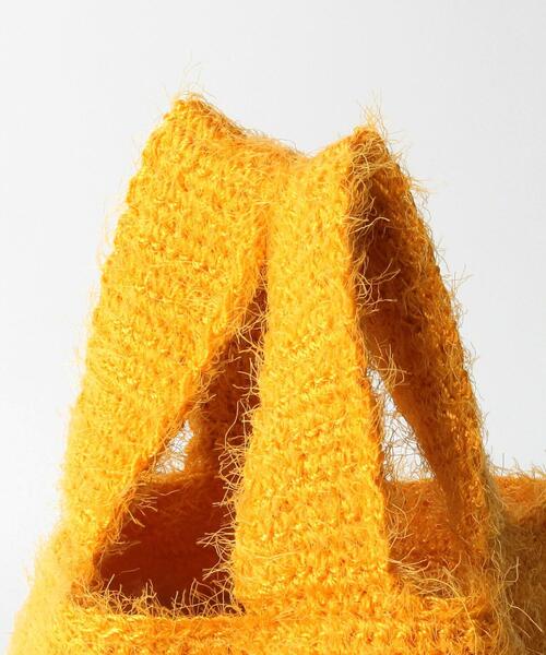 BEAUTY&YOUTH UNITED ARROWS（ビューティーアンドユースユナイテッドアローズ）の「BY カラーニット バッグ（トートバッグ・レディース・オレンジ/ライラック・FREE）」の7枚目の写真