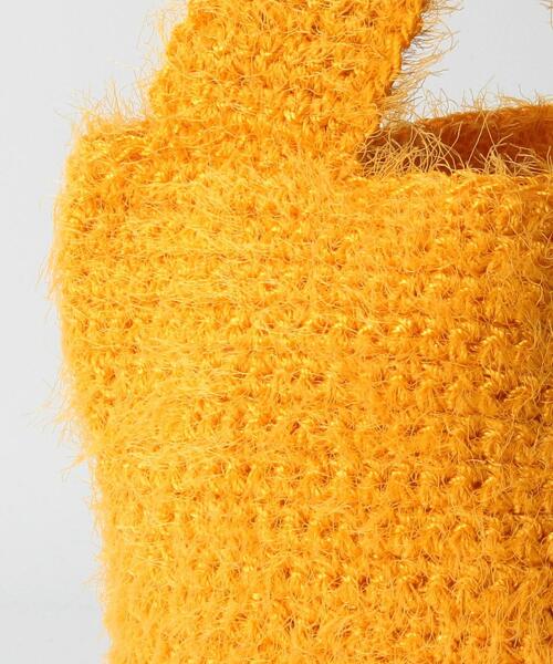 BEAUTY&YOUTH UNITED ARROWS（ビューティーアンドユースユナイテッドアローズ）の「BY カラーニット バッグ（トートバッグ・レディース・オレンジ/ライラック・FREE）」の8枚目の写真