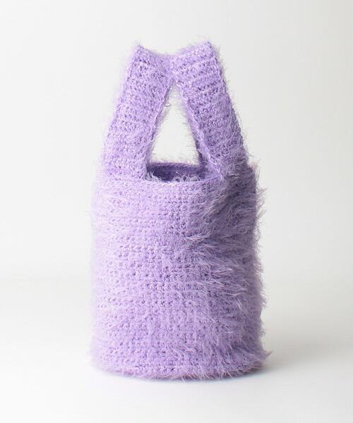 BEAUTY&YOUTH UNITED ARROWS（ビューティーアンドユースユナイテッドアローズ）の「BY カラーニット バッグ（トートバッグ・レディース・オレンジ/ライラック・FREE）」の12枚目の写真