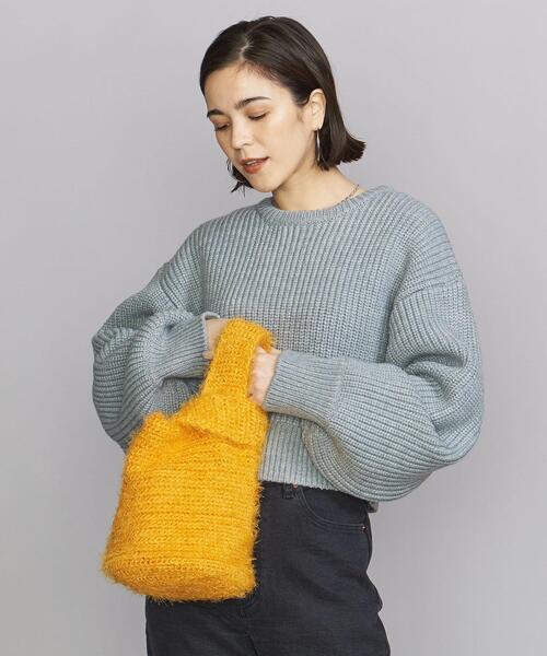 BEAUTY&YOUTH UNITED ARROWS（ビューティーアンドユースユナイテッドアローズ）の「BY カラーニット バッグ（トートバッグ・レディース・オレンジ/ライラック・FREE）」の14枚目の写真